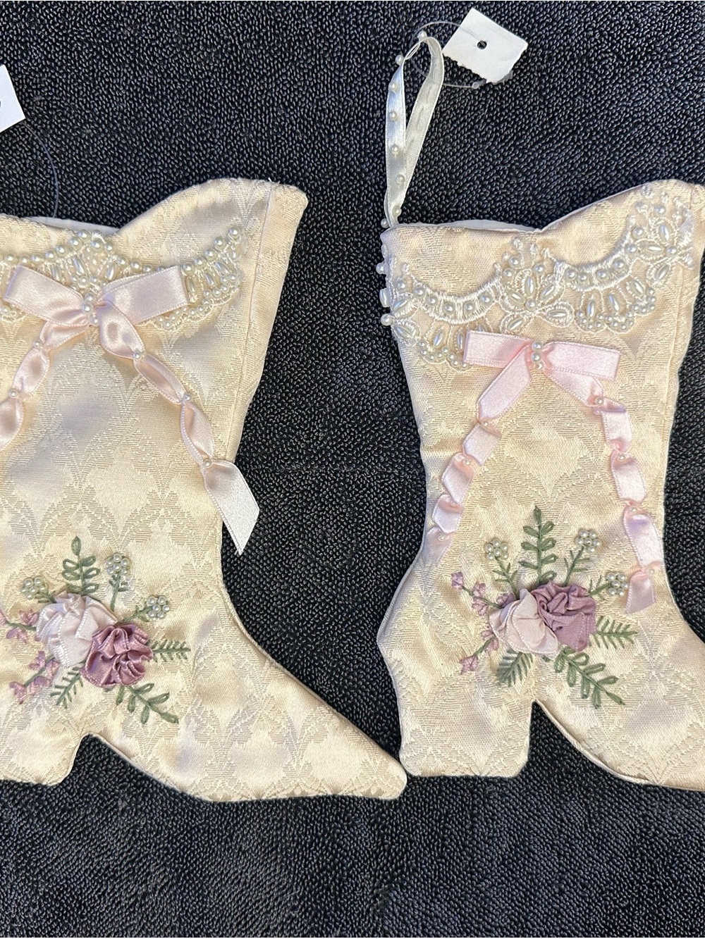 Handmade Victorian Style Stocking/Decor